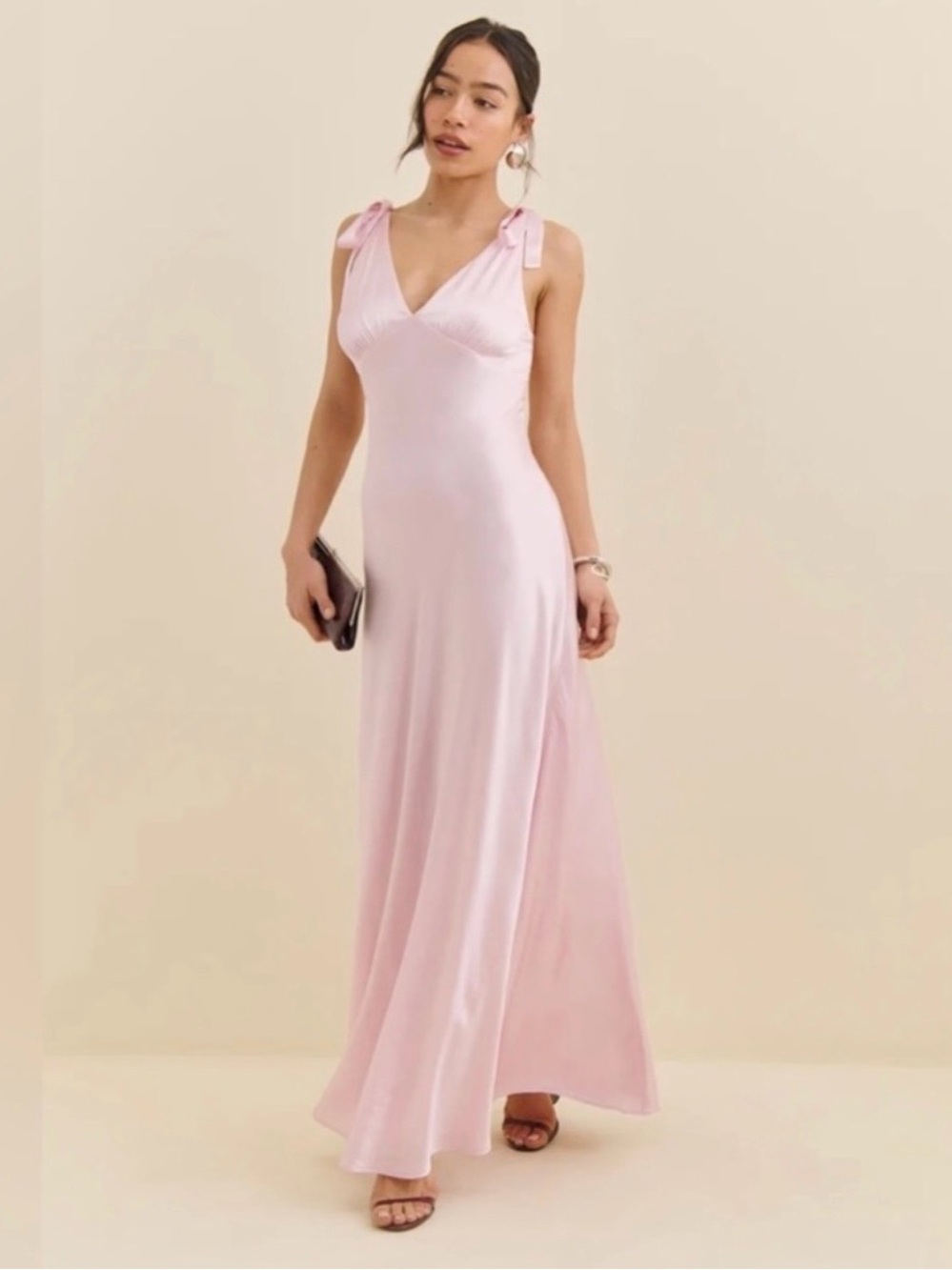 Reformation Pernille Pink Silk Dress (Reformation dress bag included)